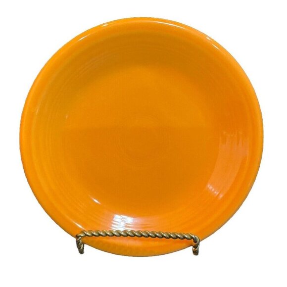 Fiestaware Tangerine‎ Orange Salad Dessert Plate Fiesta 7 1/4” HLC USA 2013 BBBC - Picture 1 of 3
